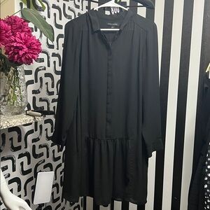 #8 banana republic, mini long sleeve button dress
